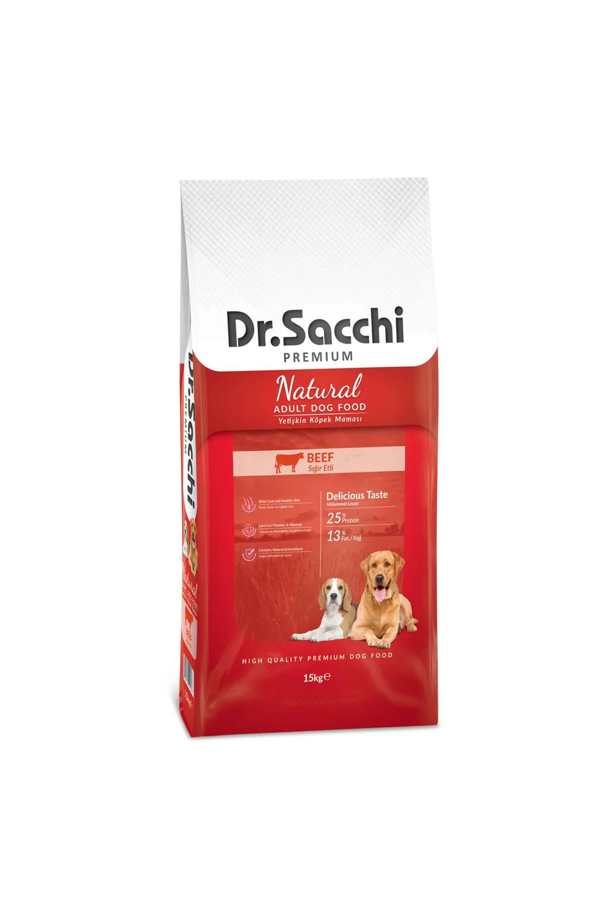 Dr Sacchi Premium Natural Beef Yetişkin Köpek Maması 15 kg