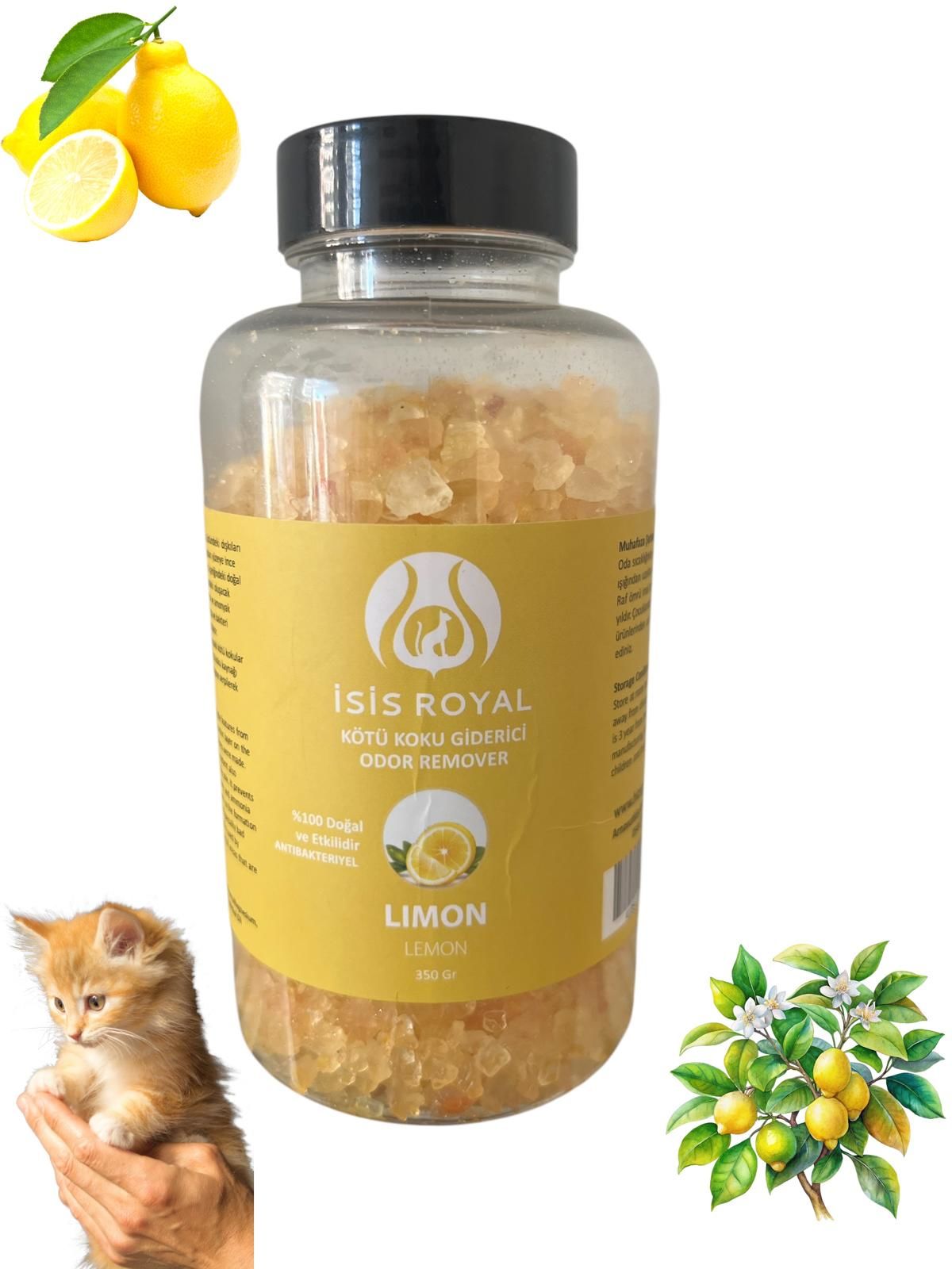 KEDİ KUMU KOKU GİDERİCİ, LİMON ,350 Gr.