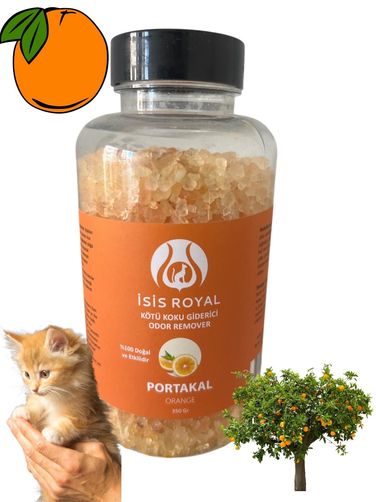 KEDİ KUMU KOKU GİDERİCİ, PORTAKAL, 350 Gr.