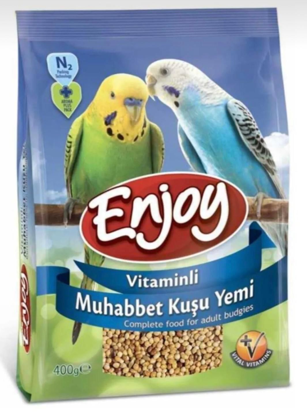 ENJOY VİTAMİNLİ MUHABBET KUŞU YEMİ 400 Gr.